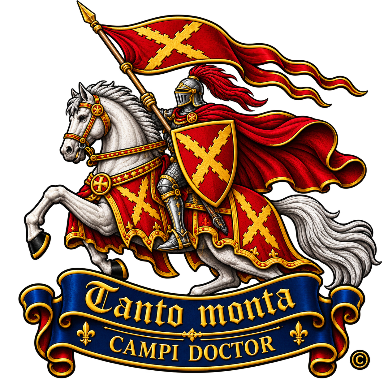 Emblema TANTO MONTA CAMPI DOCTOR